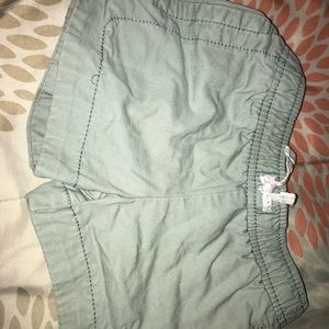 Nude green color shorts for the summer